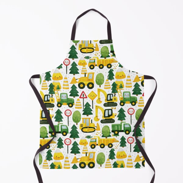 Item preview, Yellow Construction Vehicles and Cones Kids Pattern designed and sold by Piotrek0001.