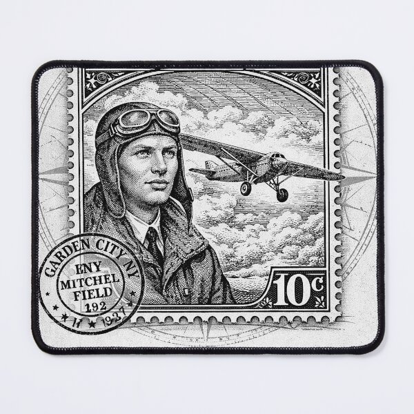 Item preview, Charles Lindbergh Vintage Aviation Stamp Poster designed and sold by 9xgraphics.