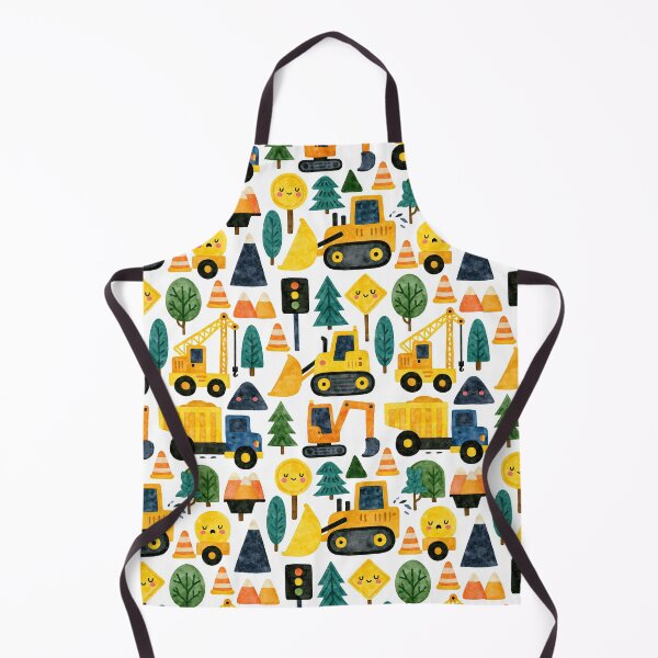 Item preview, Construction Trucks and Mountains Cute Boy Pattern designed and sold by Piotrek0001.