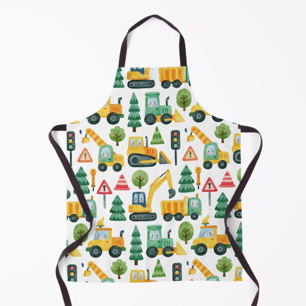 Item preview, Yellow Dump Trucks and Excavators Nursery Pattern designed and sold by Piotrek0001.