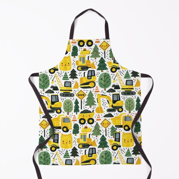 Item preview, Cute Diggers with Smiley Faces Seamless Pattern designed and sold by Piotrek0001.