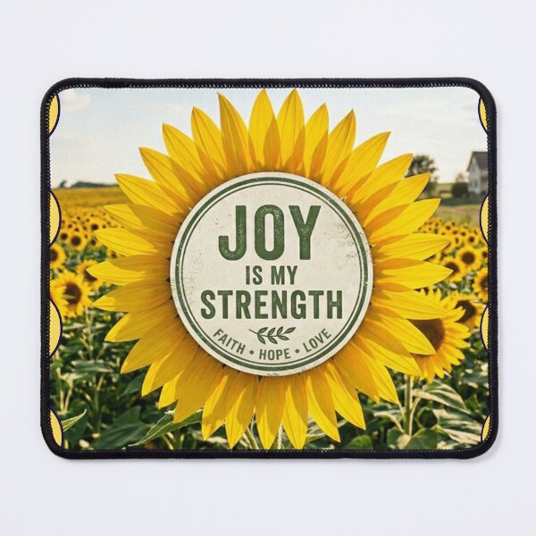Item preview, Joy Is My Strength Sunflower Faith Tee designed and sold by Dreprogress.