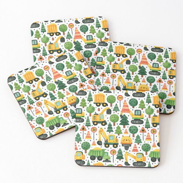 Item preview, Diggers and Dump Trucks Nursery Wallpaper Pattern designed and sold by Piotrek0001.