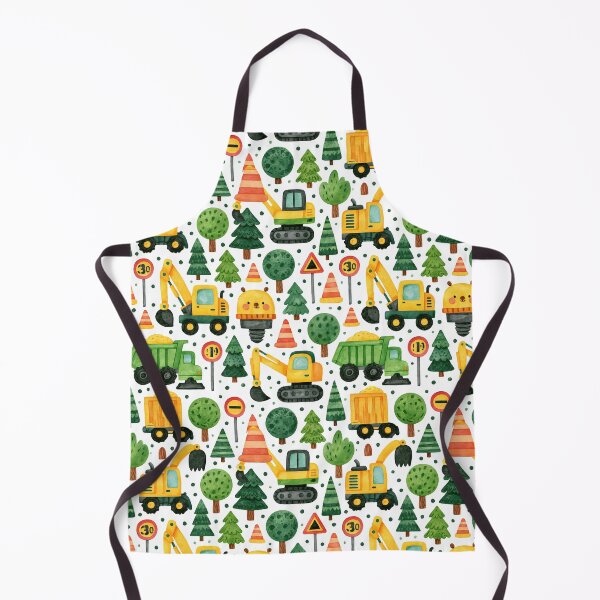 Item preview, Diggers and Dump Trucks Nursery Wallpaper Pattern designed and sold by Piotrek0001.