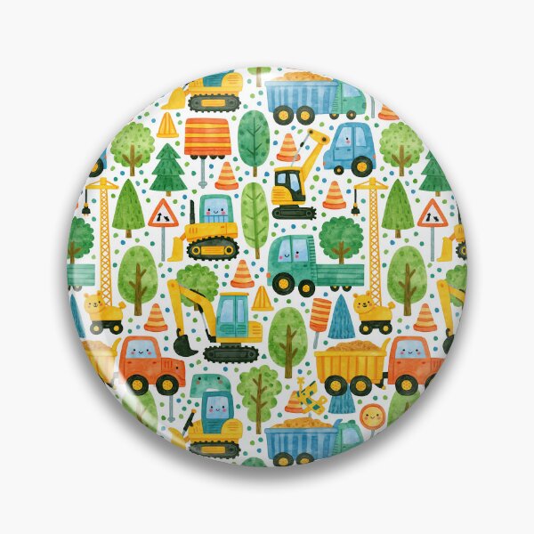 Item preview, Busy Construction and Traffic Signs Kids Pattern designed and sold by Piotrek0001.