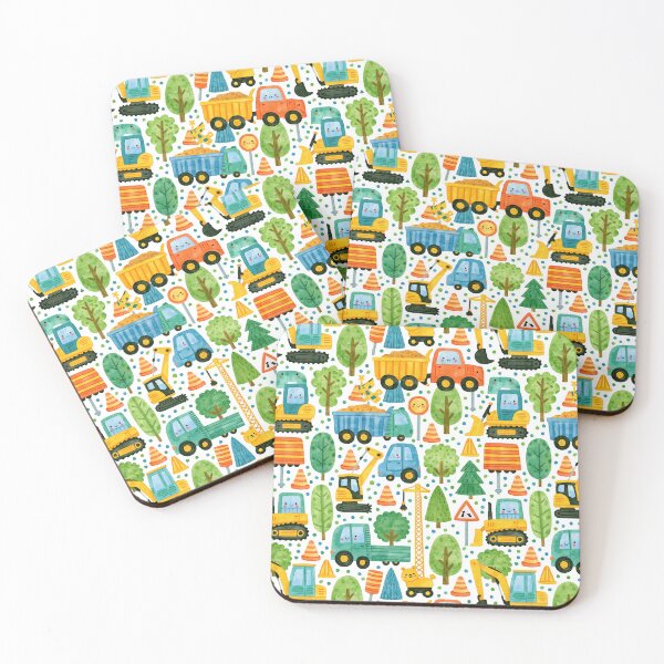 Item preview, Busy Construction and Traffic Signs Kids Pattern designed and sold by Piotrek0001.