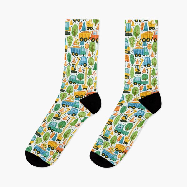 Item preview, Busy Construction and Traffic Signs Kids Pattern designed and sold by Piotrek0001.