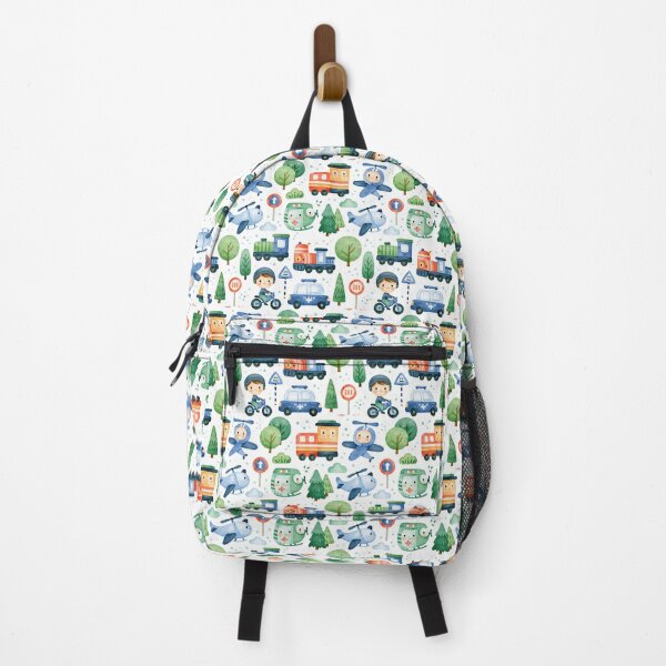 Item preview, Cute Blue Airplanes and Police Cars Seamless Pattern designed and sold by Piotrek0001.