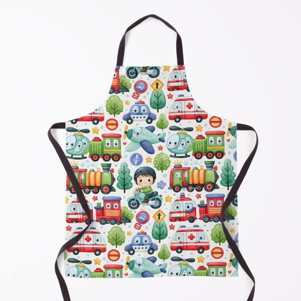 Item preview, Ambulance Fire Truck and Helicopter Kids Pattern designed and sold by Piotrek0001.
