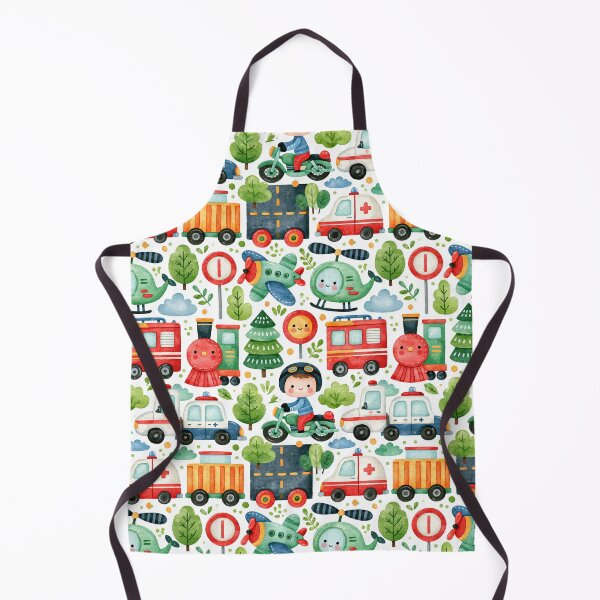 Item preview, Emergency Vehicles and Red Train Nursery Pattern designed and sold by Piotrek0001.