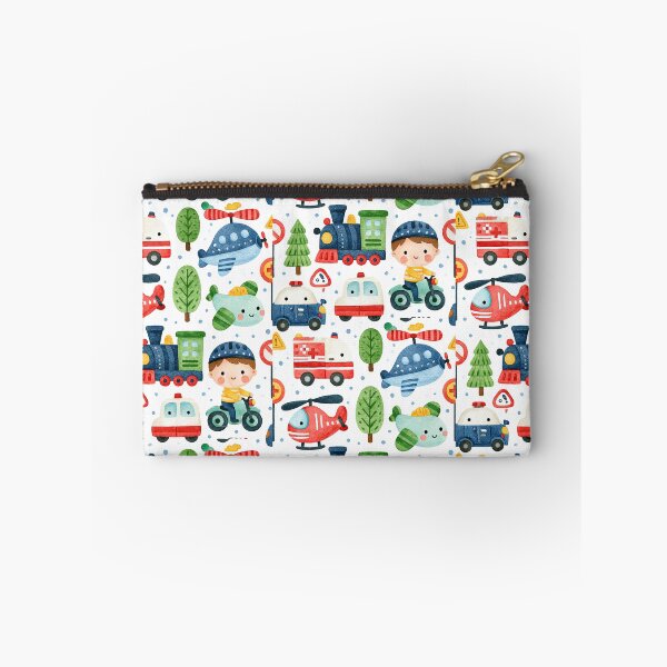 Item preview, Fire Engine and Police Helicopter Watercolor Pattern designed and sold by Piotrek0001.