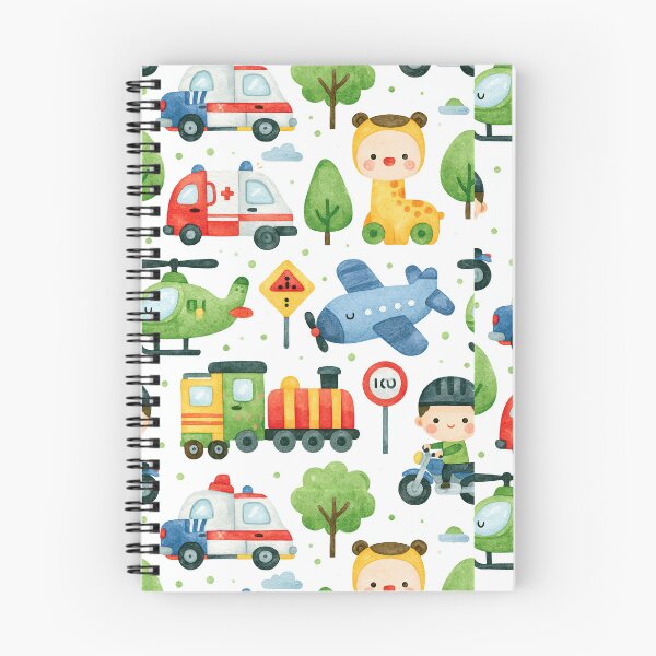 Item preview, Cute Rescue Vehicles and Firefighter Kids Pattern designed and sold by Piotrek0001.
