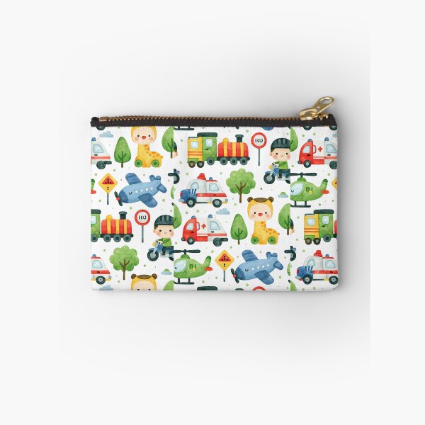 Item preview, Cute Rescue Vehicles and Firefighter Kids Pattern designed and sold by Piotrek0001.