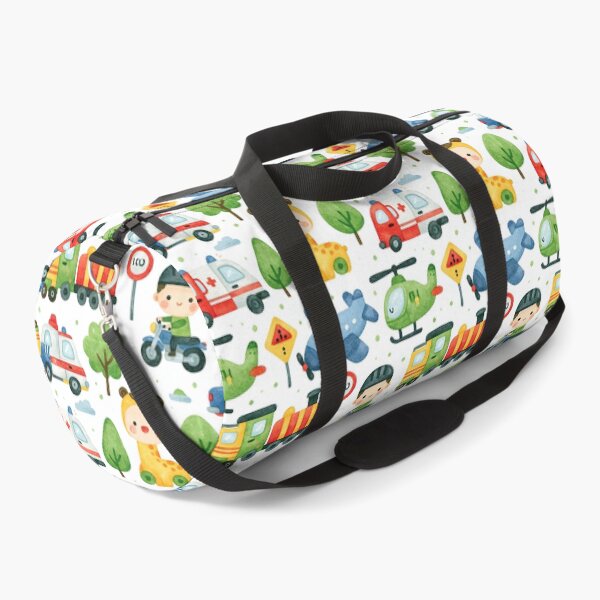Item preview, Cute Rescue Vehicles and Firefighter Kids Pattern designed and sold by Piotrek0001.