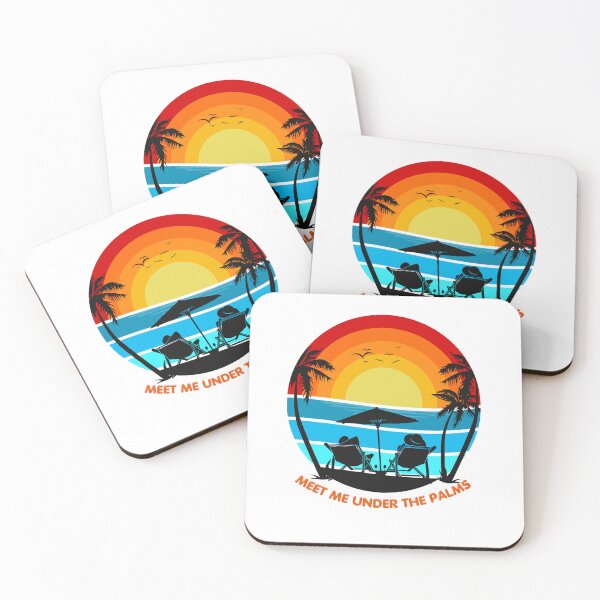Item preview, Meet Me Under the Palms | Retro Summer Beach Aesthetic designed and sold by MagySale.