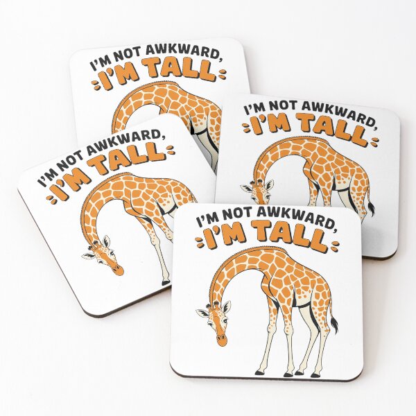 Item preview, I’m Not Awkward I’m Tall Funny Giraffe Shirt Tall People Humor designed and sold by Cool-cat-art.