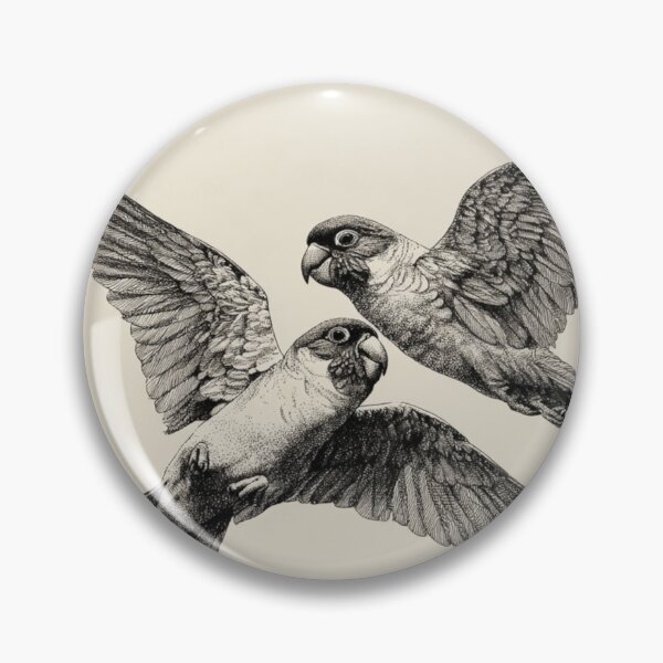 Item preview, A pair of Lovebirds in mid-flight, Birds in Motion designed and sold by CDC40.