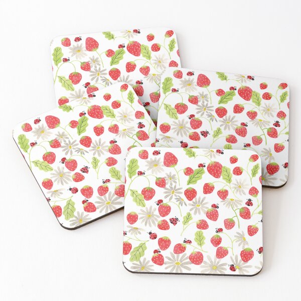 Item preview,  strawberry daisy and ladybug designed and sold by hao illustration.