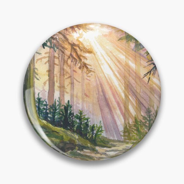 Item preview, Black Forest Sunlight Painting – Germany Woodland Light Rays Art Print, Nature Wall Art, Calm Gift designed and sold by artshop77.