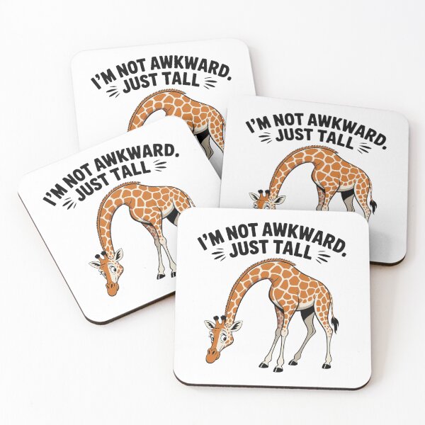 Item preview, I’m Not Awkward. Just Tall Funny Giraffe Shirt Tall People Humor designed and sold by Cool-cat-art.