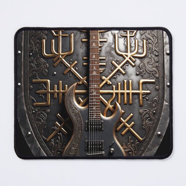 Item preview, Viking Guitar Coat of Arms Metal designed and sold by Bluesax.