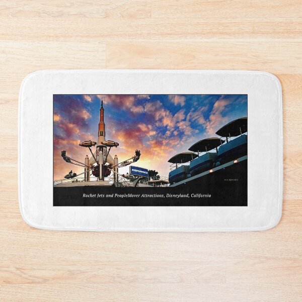Item preview, Rocket Jets and PeopleMover Attractions, Disneyland, California designed and sold by AMacGPhilly.