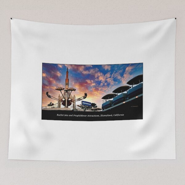 Item preview, Rocket Jets and PeopleMover Attractions, Disneyland, California designed and sold by AMacGPhilly.