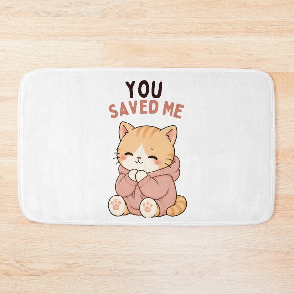 Item preview, You Saved Me Cat | Cute Kawaii Aesthetic | Rescue Cat Design designed and sold by The Mood Index.
