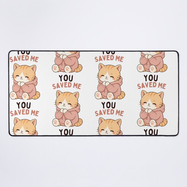 Item preview, You Saved Me Cat | Cute Kawaii Aesthetic | Rescue Cat Design designed and sold by The Mood Index.