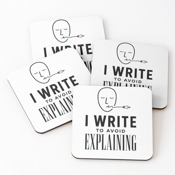 Item preview, I Write To Avoid Explaining – Funny Introvert Writer Gift designed and sold by Lyfeinsights.