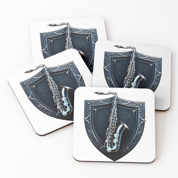 Item preview, Gothic Saxophone Coat of Arms designed and sold by Bluesax.
