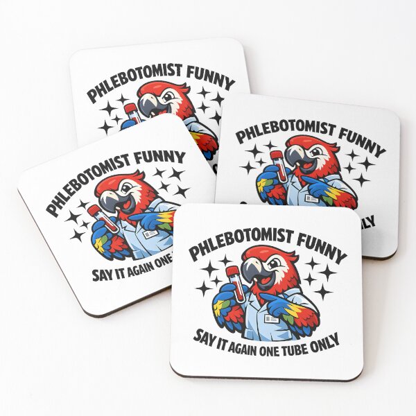 Item preview, Funny Parrot Phlebotomist Cute Nurse Humor Design for National Phlebotomist Recognition Week Medical Lab Tech Gift designed and sold by ClinicalHubs.