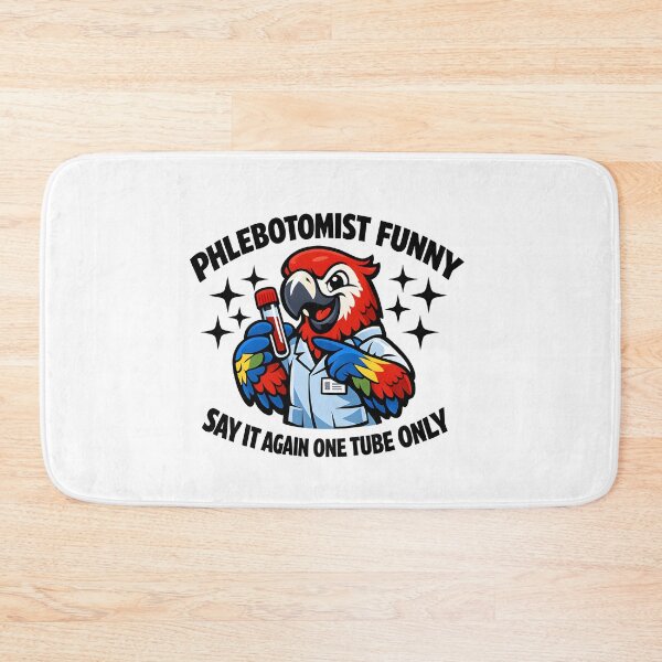 Item preview, Funny Parrot Phlebotomist Cute Nurse Humor Design for National Phlebotomist Recognition Week Medical Lab Tech Gift designed and sold by ClinicalHubs.