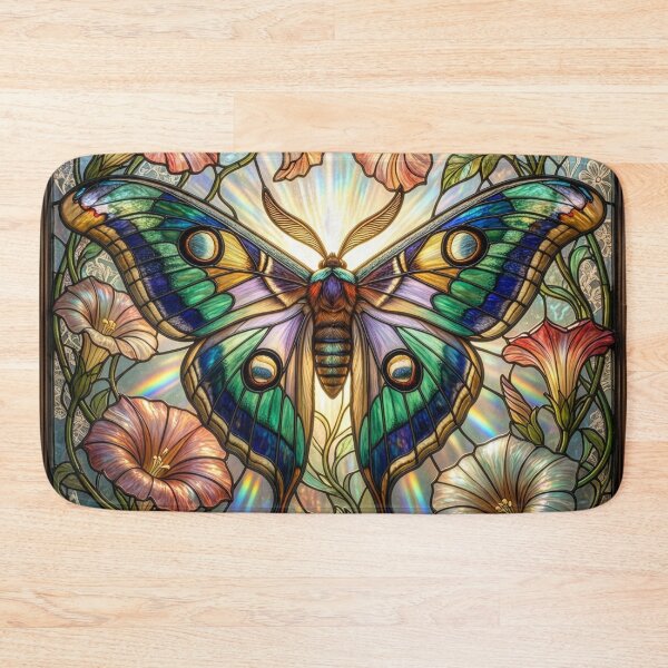 Item preview, Stained Glass Style Moth designed and sold by Tridentulus.