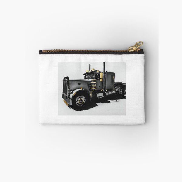 Item preview, Heavy Semi Truck Charcoal Art with Real Gold Leaf designed and sold by CiaraCharcoal.