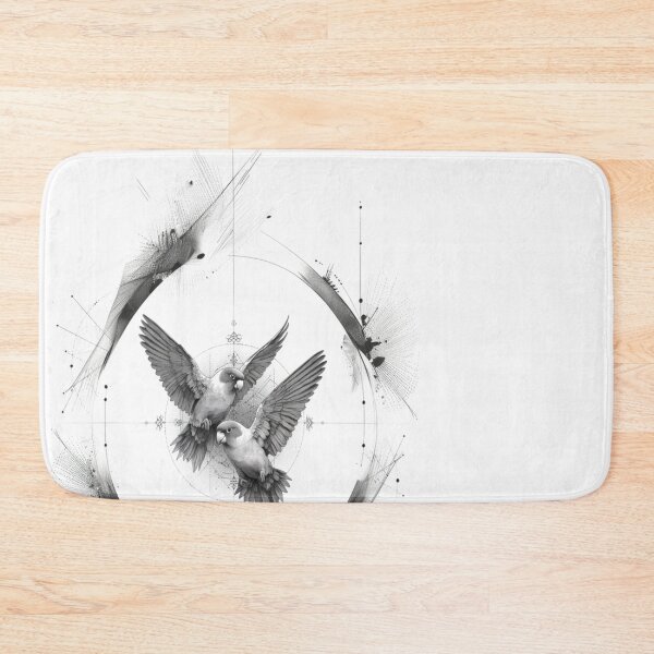 Item preview, A pair of Lovebirds in mid-flight, Birds in Motion designed and sold by CDC40.