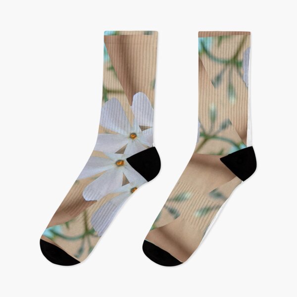 Item preview, White Phlox Geometric Floral Pattern – Soft Botanical Design designed and sold by SilentBloomLab.