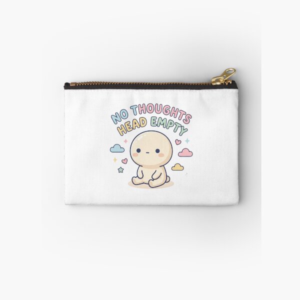 Item preview, No Thoughts Head Empty Sticker | Minimal Aesthetic designed and sold by CutePlix.