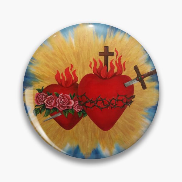 Item preview, Two Hearts of Jesus & Mary designed and sold by The Artful Divine.