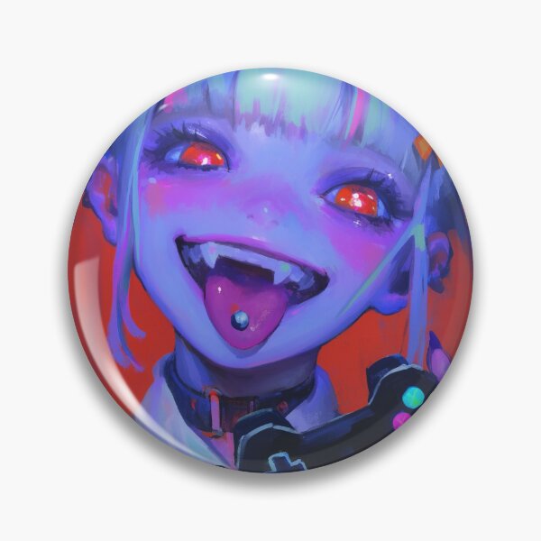 Item preview, Neon Demon Gamer Girl Smile designed and sold by bubblegoth.