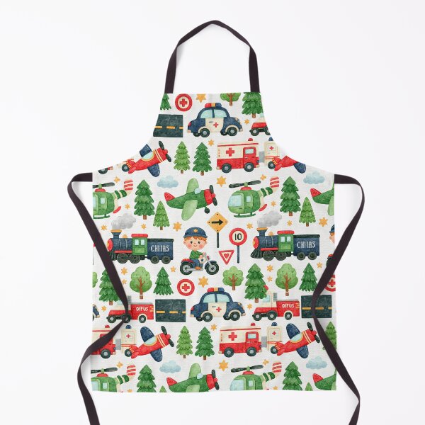 Item preview, Ambulance Airplane and Traffic Signs Seamless Pattern designed and sold by Piotrek0001.