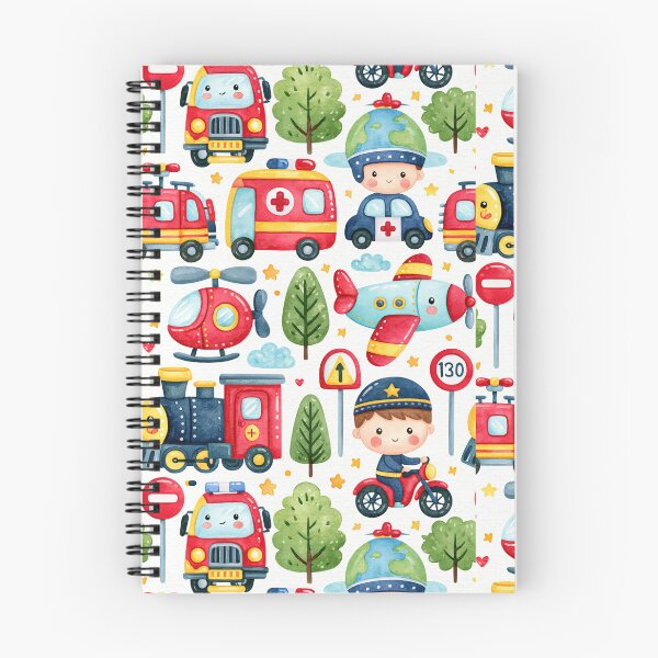 Item preview, Busy Emergency Vehicles and Little Policeman Pattern designed and sold by Piotrek0001.