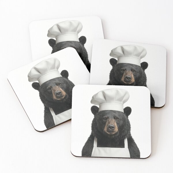 Item preview, Funny Black Bear Chef Realistic Animal Cooking Humor Art designed and sold by LazyOwlStore.