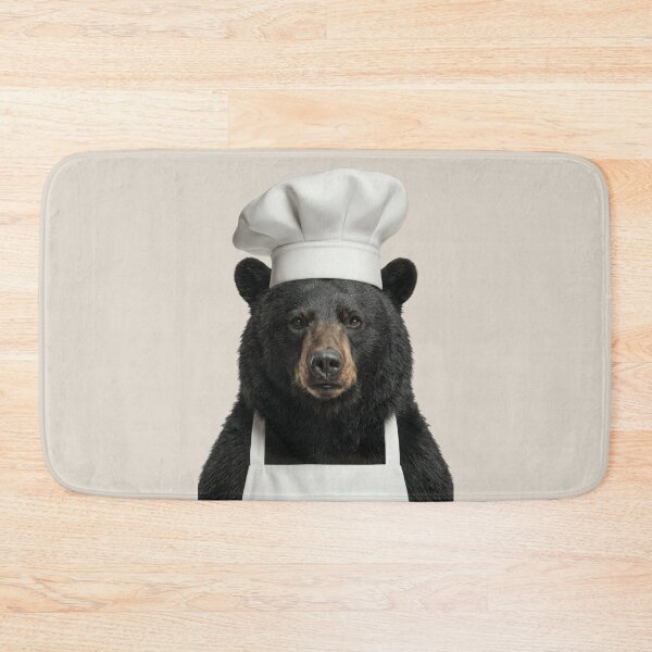 Item preview, Funny Black Bear Chef Realistic Animal Cooking Humor Art designed and sold by LazyOwlStore.