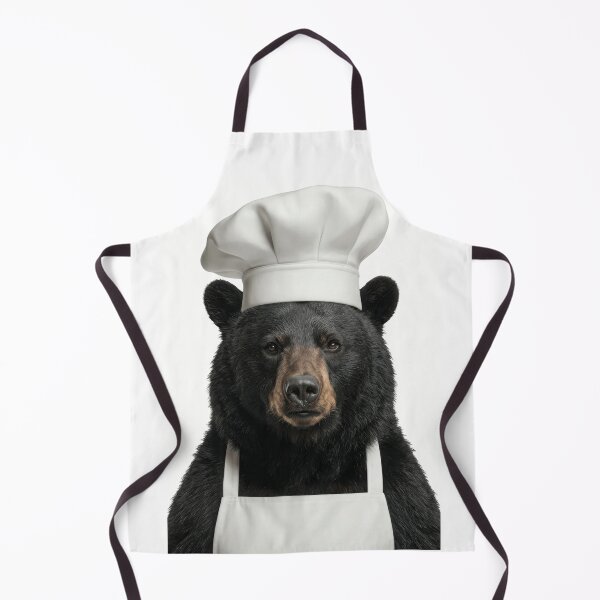 Item preview, Funny Black Bear Chef Realistic Animal Cooking Humor Art designed and sold by LazyOwlStore.