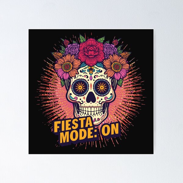 Item preview, Sugar Skull Fiesta Mode designed and sold by Zakrytos ★★★★★.
