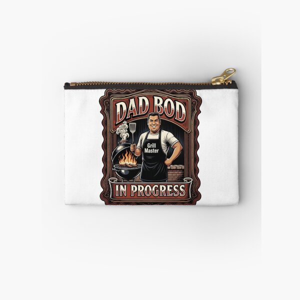 Item preview, Dad Bod In Progress Grill Master Funny Dad Tee designed and sold by YMLux.