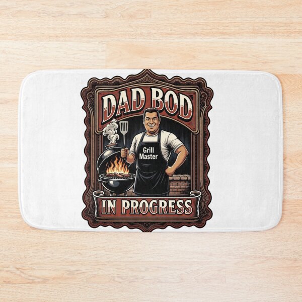 Item preview, Dad Bod In Progress Grill Master Funny Dad Tee designed and sold by YMLux.