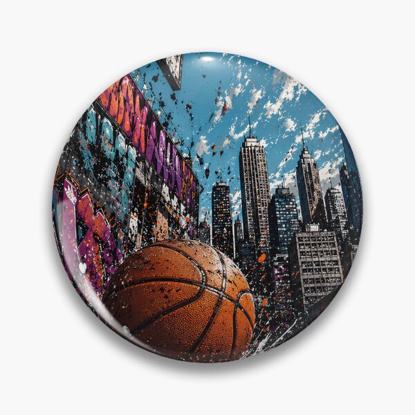 Item preview, Basketball Graffiti Urban Art City Skyline designed and sold by Iba.