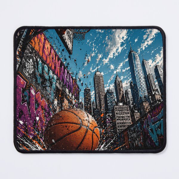 Item preview, Basketball Graffiti Urban Art City Skyline designed and sold by Iba.